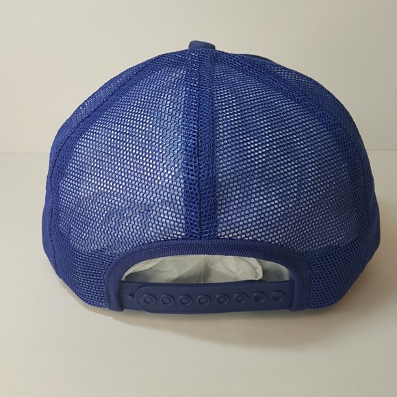 Vintage 80s BAADER Hat Snapback Trucker Hat Classic Cap Blue - Picture 8 of 15